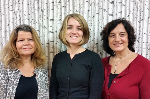 Agneta Krohn, Emma Söderholm och Stina Ekmark är lärare på Myrsjöskolan i Nacka kommun.