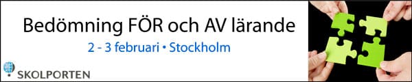 ANNONS: Bedömning för och av lärande - konferens i Stockholm!