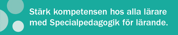 Annons: Skolverket - Ny kompetensutvecklingsinsats: specialpedagogik för lärande